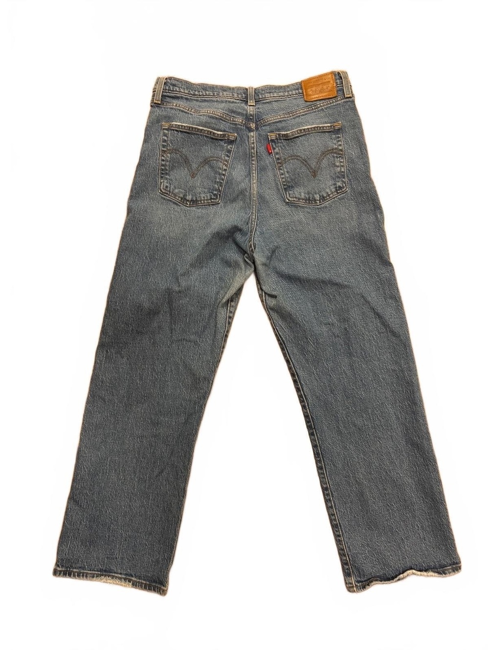 Levi's Premium Ribcage Straight Ankle Jeans W32 L29 Women’s Blue Denim